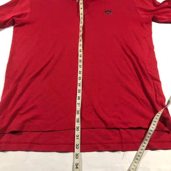 Ralph Lauren Polo Men's Red Crest Golf Logo Regular Fit Short Sleeve Shirt Sz M - Picture 4 of 6